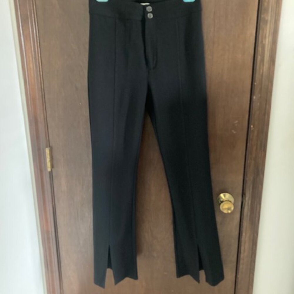 Anthropologie Maeve Black Kick Pleat Pants, Size 6